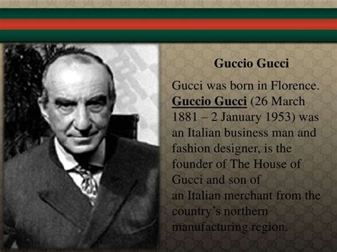 gucci creator name|who made Gucci brand.